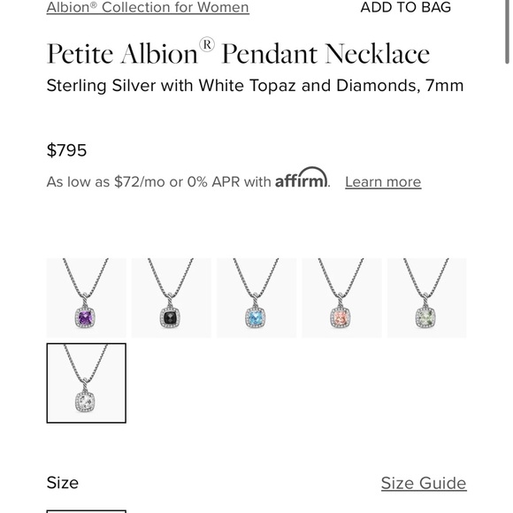 David Yurman Petite Albion Necklace - Picture 5 of 8